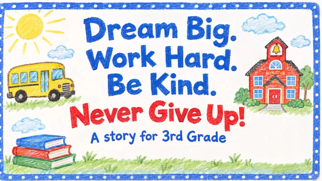 Dream Big. Work Hard. Be Kind. Never Give Up! - Teaser